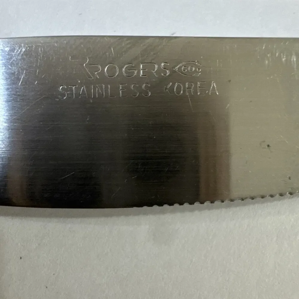 3 Dinner Knives - La Spana - Stanley Roberts Rogers Co Flatware Korea - 1997